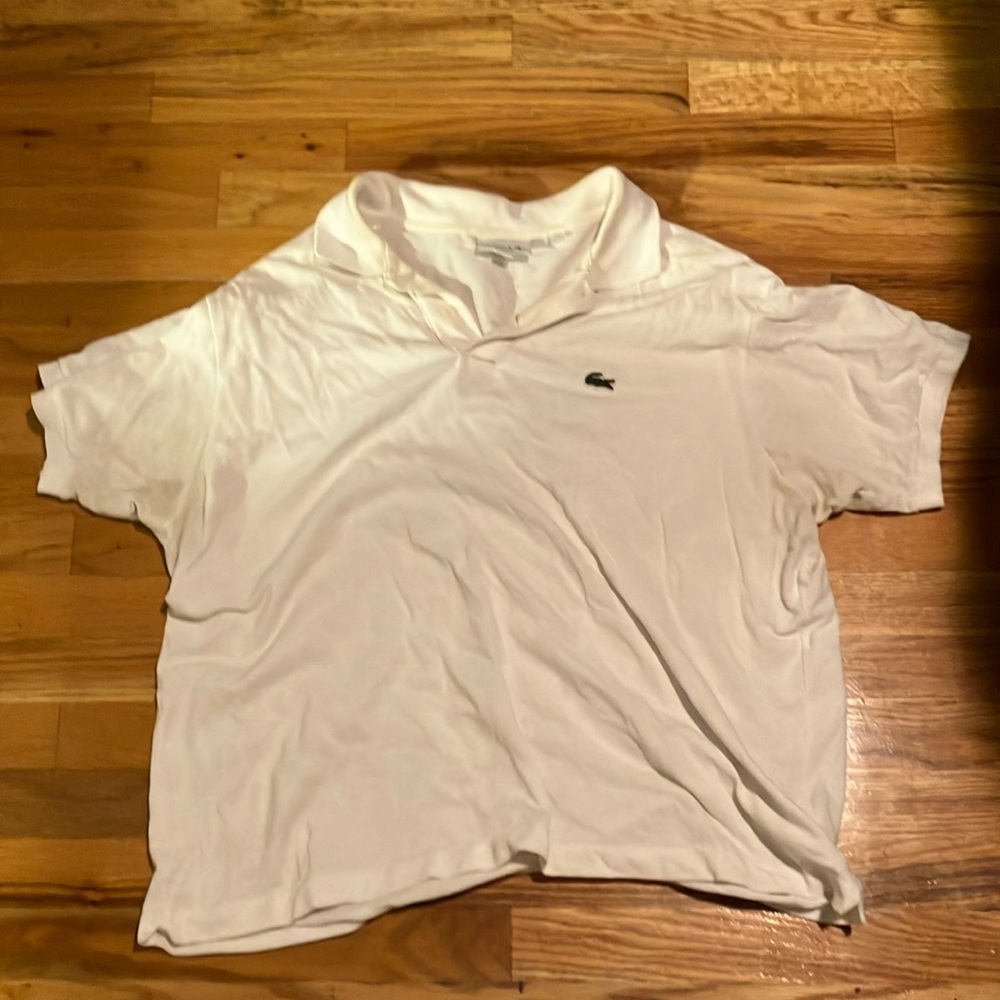 Lacoste White Polo Shirt Classic Design